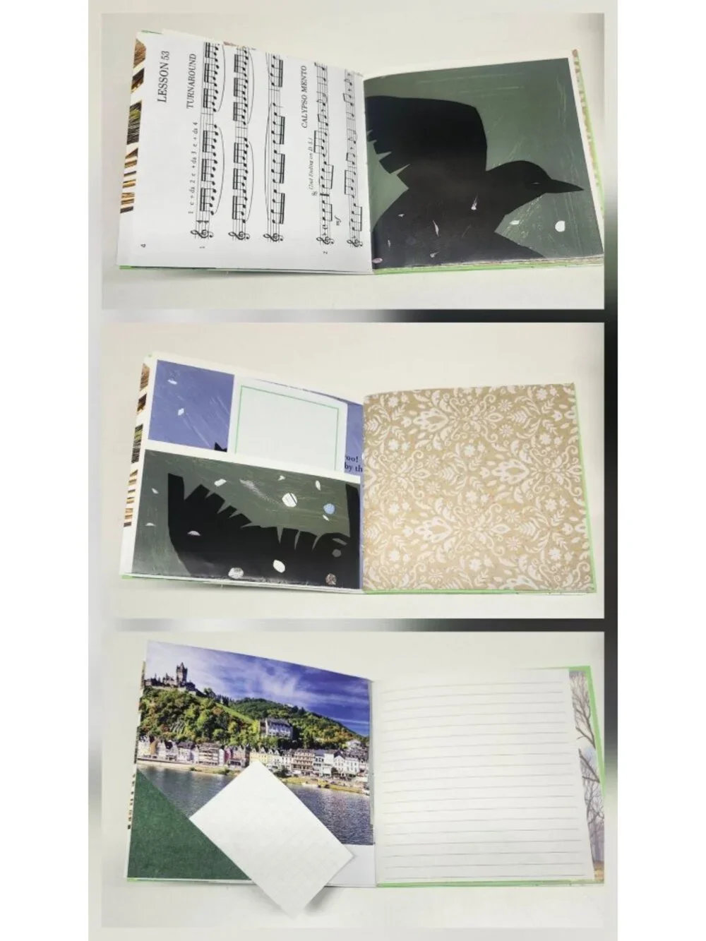Handmade Junk Journal Green Theme 60 pages